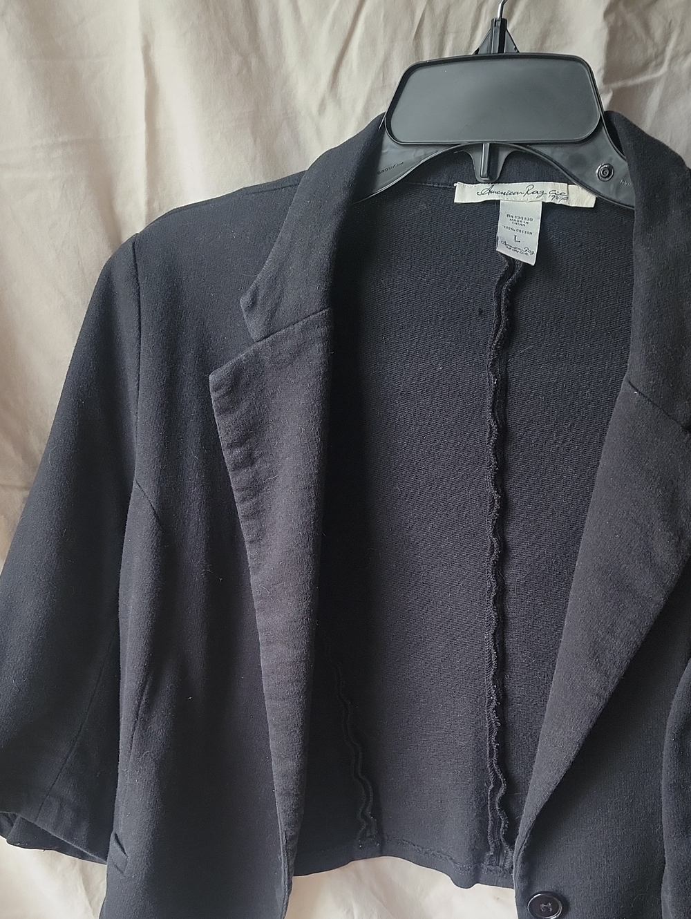 American Rag Black Cropped Blazer Jacket